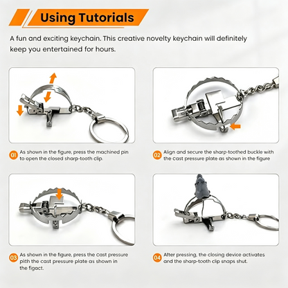 🔑Mini Functional Prank Toy Metal Charm Keychain