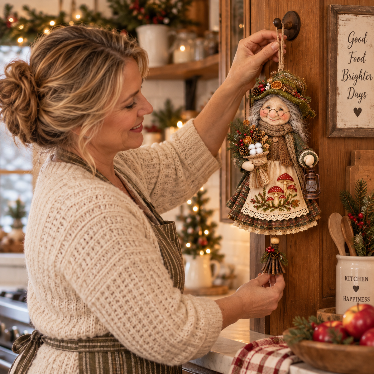 🍀 Handcrafted Lucky Grandma Comfort Doll – A Heartwarming Keepsake to Ease Worries & Bring Cozy Joy Home 🧶