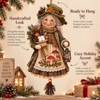 🍀 Handcrafted Lucky Grandma Comfort Doll – A Heartwarming Keepsake to Ease Worries & Bring Cozy Joy Home 🧶