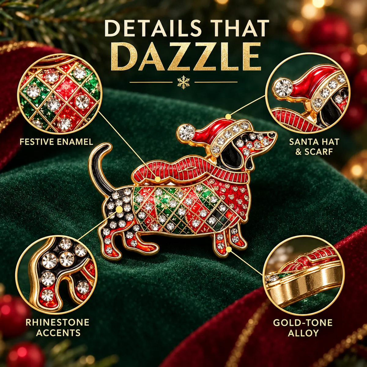 🐾Limited Edition Dachshund Brooch
