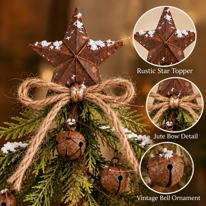 🎄Snow-Kissed Bell & Star Christmas Tree⭐