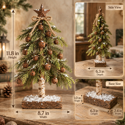 🎄Snow-Kissed Bell & Star Christmas Tree⭐
