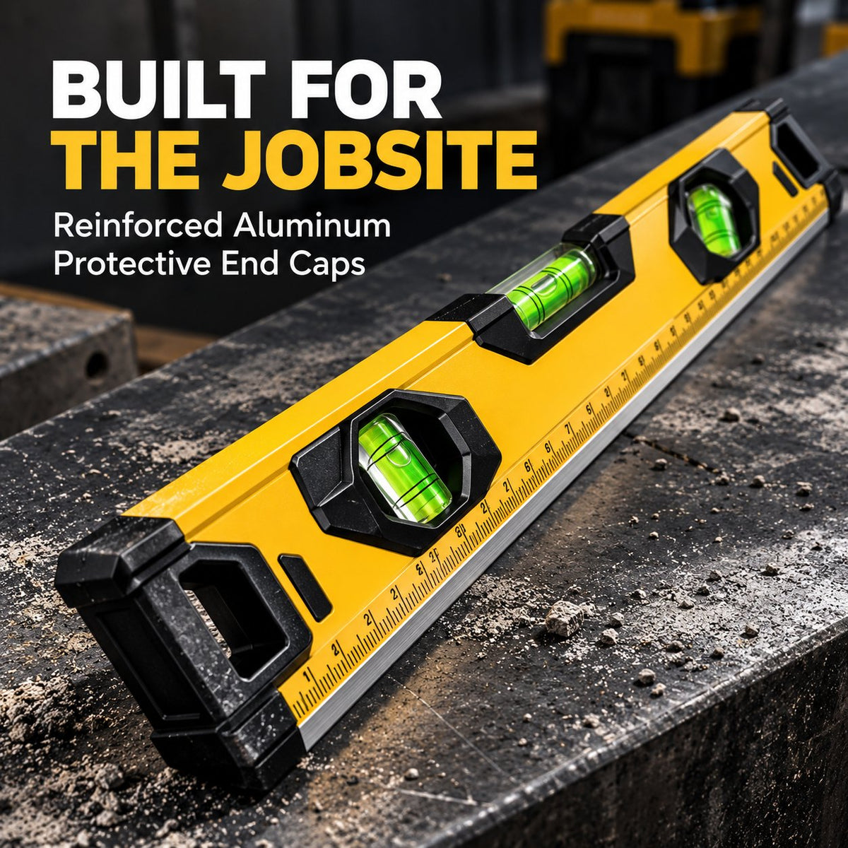 Heavy-Duty Magnetic Spirit Level 🧰 Precision Aluminum Tool in 5 Sizes
