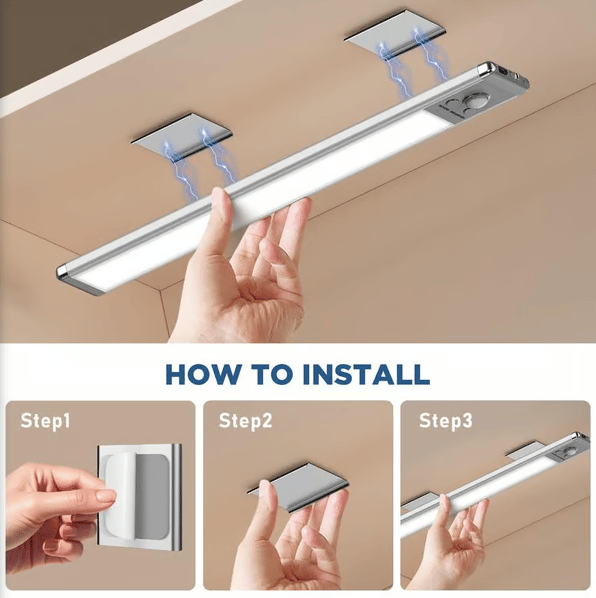 🔥💡 Punch-free Smart Sensor Magnetic Rechargeable LED Lights