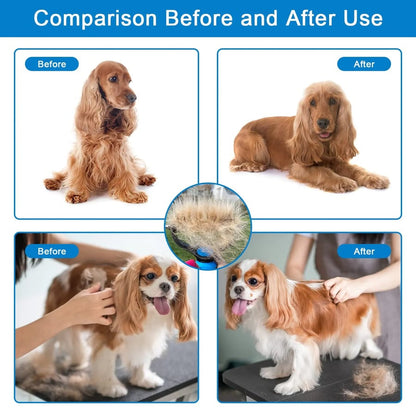 🐾 Professional Deshedding Tool for Dogs & Cats – Gentle Grooming for Loose Fur