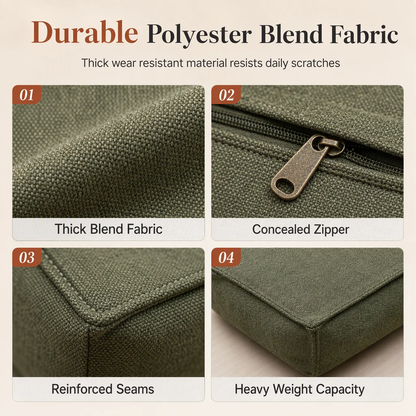 🧺 Stuffable Storage Pouf Cover – Turn Spare Clothes Into a Cozy Ottoman