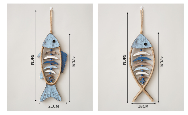 🐟✨ Lighted Coastal Rope Fish Wall Hanging