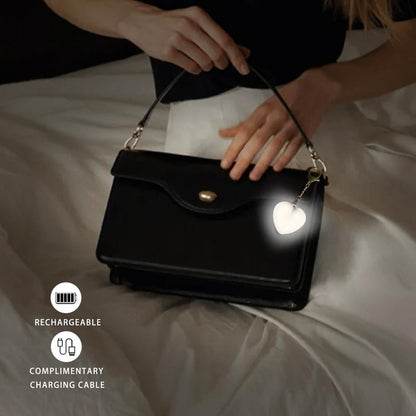 Heart-Shaped Touch Sensor Purse Light 💗 – Handy Glow for Bags & Totes