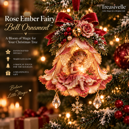 🧚‍♀️Christmas Fairy Bell Ornament ✨ – Delicate Woodland-Inspired Tree Decor