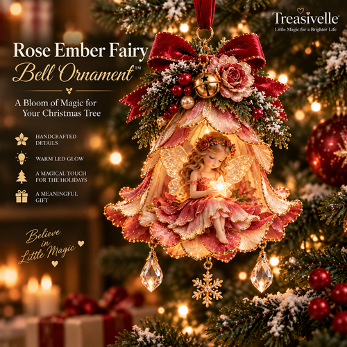 🧚‍♀️Christmas Fairy Bell Ornament ✨ – Delicate Woodland-Inspired Tree Decor