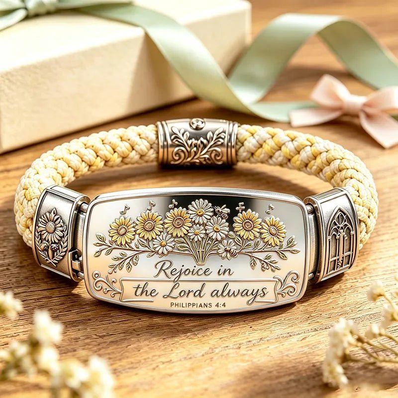 Faith Over Fear Bracelet - Christian Cross Isaiah 41:10