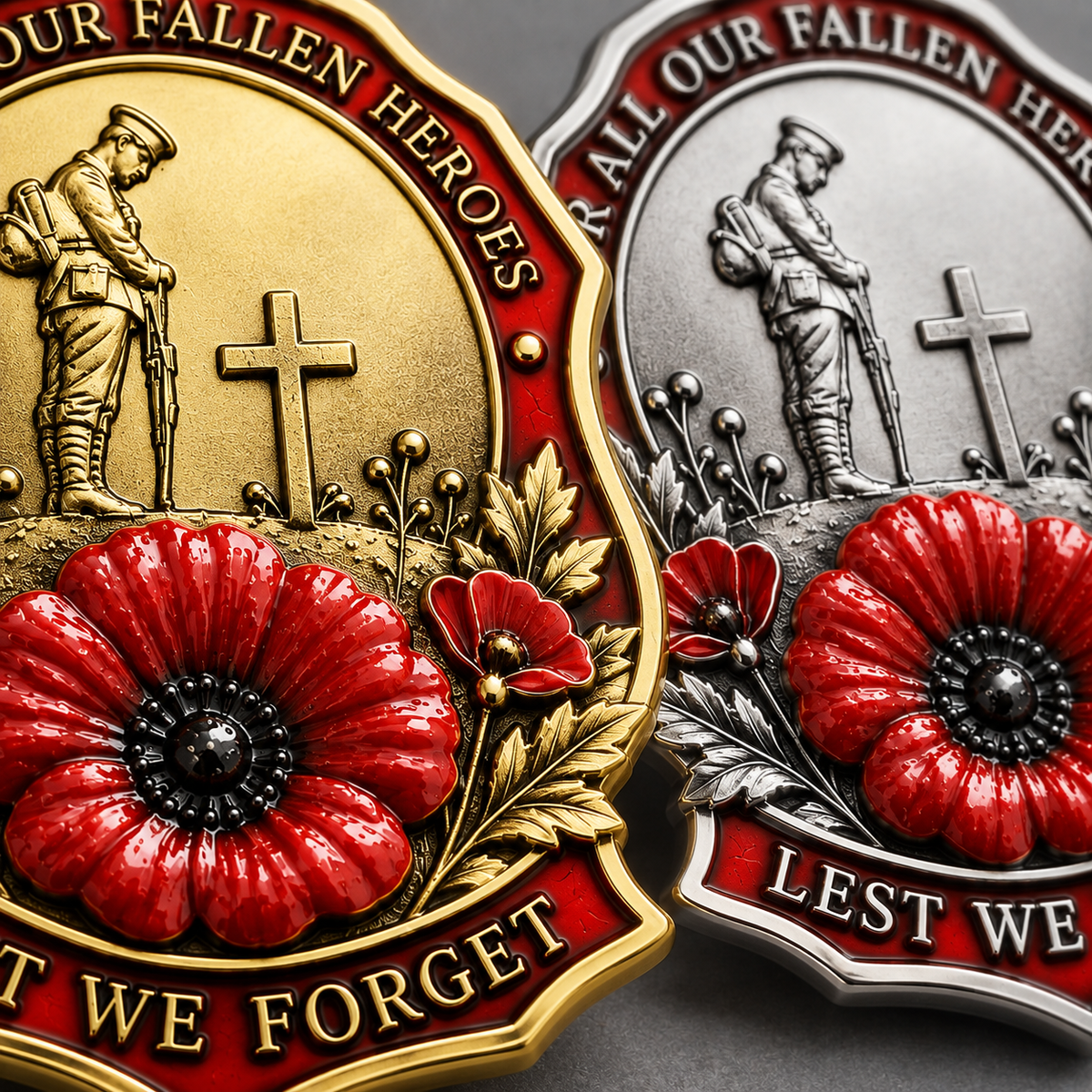 ❤️ Limited Edition Red Poppy Memorial Brooch Honoring Our Fallen Heroes