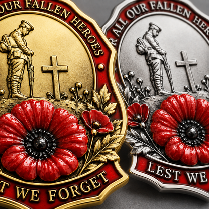 ❤️ Limited Edition Red Poppy Memorial Brooch Honoring Our Fallen Heroes
