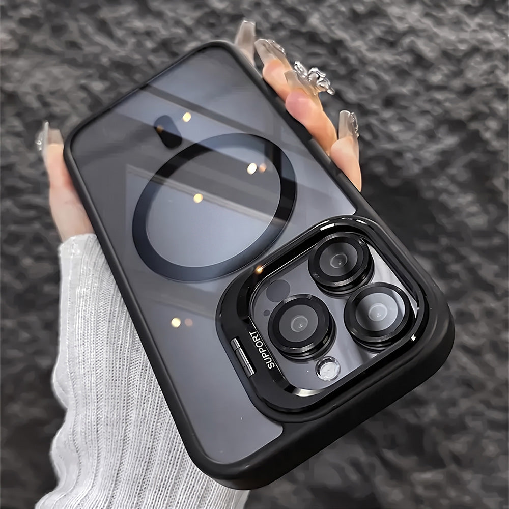 📱🧲 Magnetic Phone Case – Camera Protection, Built-In Stand & Everyday Convenience