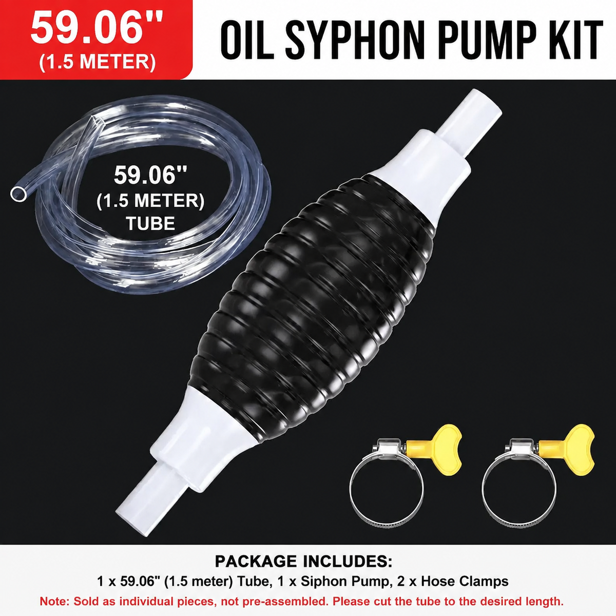 ⛽💧 Manual Siphon Pump Kit – Quick, Easy Liquid Transfer Without Electricity