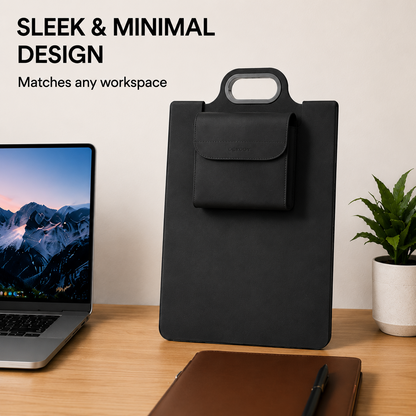✨The All-In-One Mobile Workstation Sleeve | Built-In 15W Multi-Device Wireless Charger, Ergonomic Laptop Stand & Mousepad (Fits up to 16')