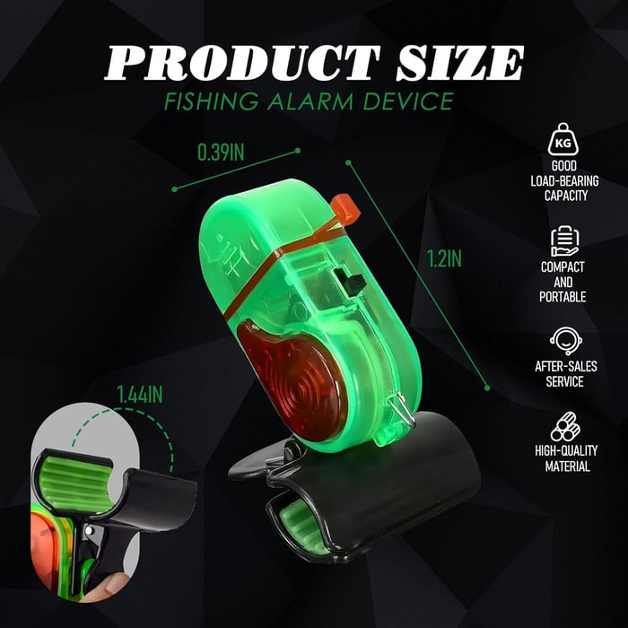 Last Day 49% OFF🔥Fishing Bite Alarm with LED Light🎣
