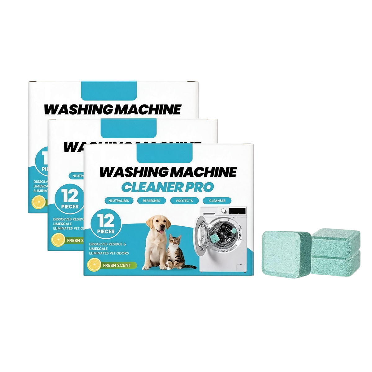 Deep-Clean Washer Refresh Tablets 🫧 Odor & Residue Remover
