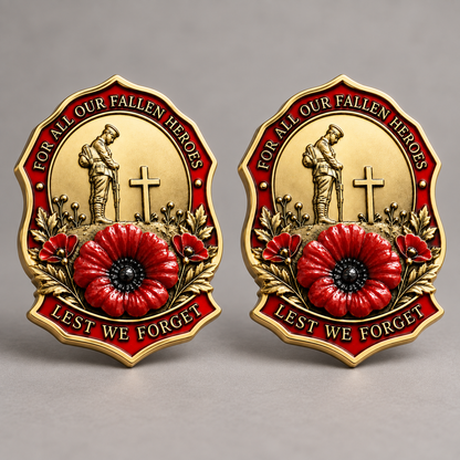 ❤️ Limited Edition Red Poppy Memorial Brooch Honoring Our Fallen Heroes