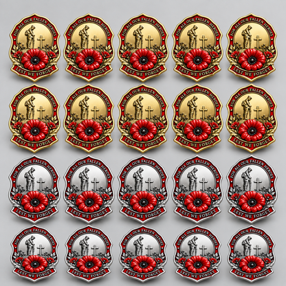 ❤️ Limited Edition Red Poppy Memorial Brooch Honoring Our Fallen Heroes