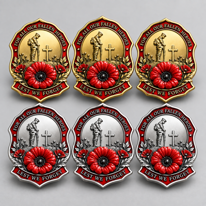 ❤️ Limited Edition Red Poppy Memorial Brooch Honoring Our Fallen Heroes