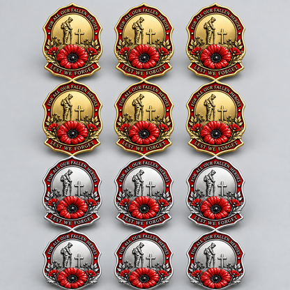 ❤️ Limited Edition Red Poppy Memorial Brooch Honoring Our Fallen Heroes