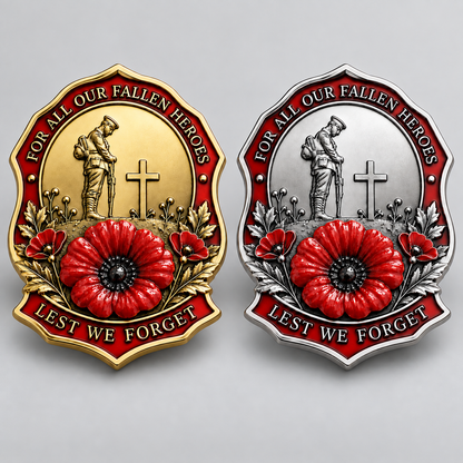 ❤️ Limited Edition Red Poppy Memorial Brooch Honoring Our Fallen Heroes