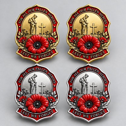 ❤️ Limited Edition Red Poppy Memorial Brooch Honoring Our Fallen Heroes