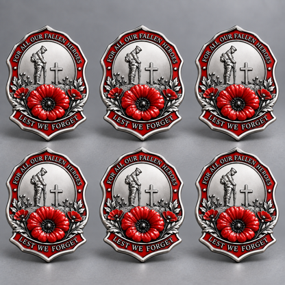 ❤️ Limited Edition Red Poppy Memorial Brooch Honoring Our Fallen Heroes