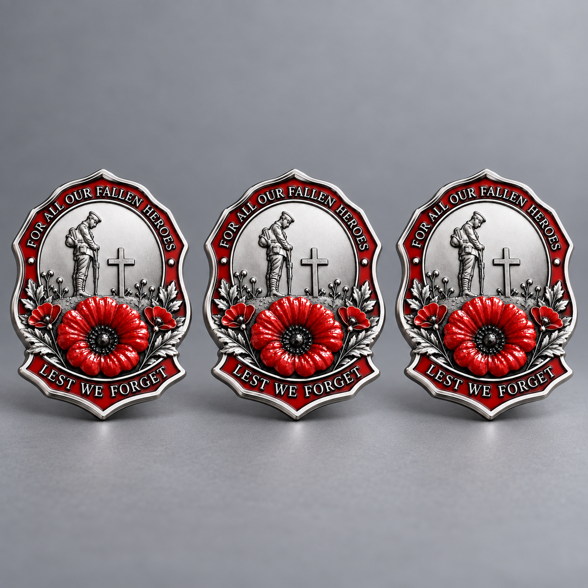 ❤️ Limited Edition Red Poppy Memorial Brooch Honoring Our Fallen Heroes