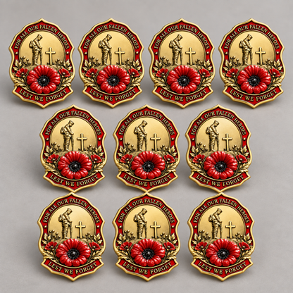❤️ Limited Edition Red Poppy Memorial Brooch Honoring Our Fallen Heroes
