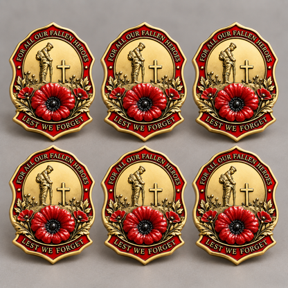 ❤️ Limited Edition Red Poppy Memorial Brooch Honoring Our Fallen Heroes