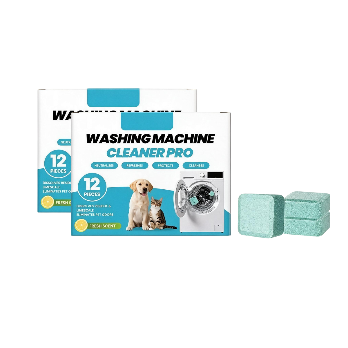 Deep-Clean Washer Refresh Tablets 🫧 Odor & Residue Remover