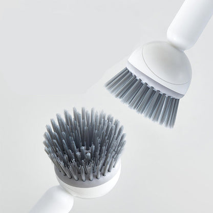 Rotating Dish Cleaning Brush 🧽 – Long Handle with Soap Dispenser