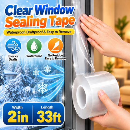 Waterproof Window Seal Tape 🪟 – Removable Draft & Leak Protection