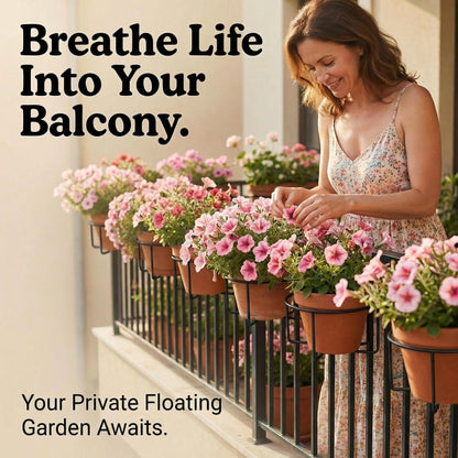 🔥2026 Hot Sale - Railing Plant Hanger🌸Easily create your dream garden.🌸