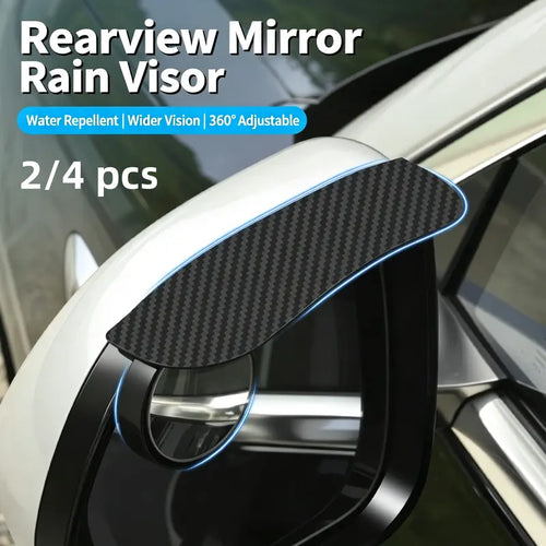 2-in-1 Mirror Rain Visor 🌧️ – 360° Blind Spot Mirrorv