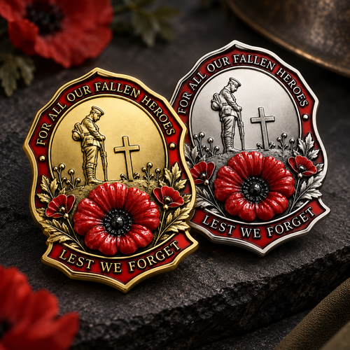 ❤️ Limited Edition Red Poppy Memorial Brooch Honoring Our Fallen Heroes