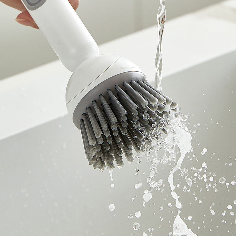 Rotating Dish Cleaning Brush 🧽 – Long Handle with Soap Dispenser
