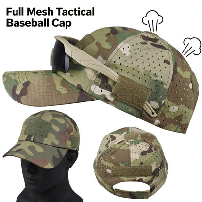 Tactical Camo Baseball Cap – Adjustable Outdoor Cap