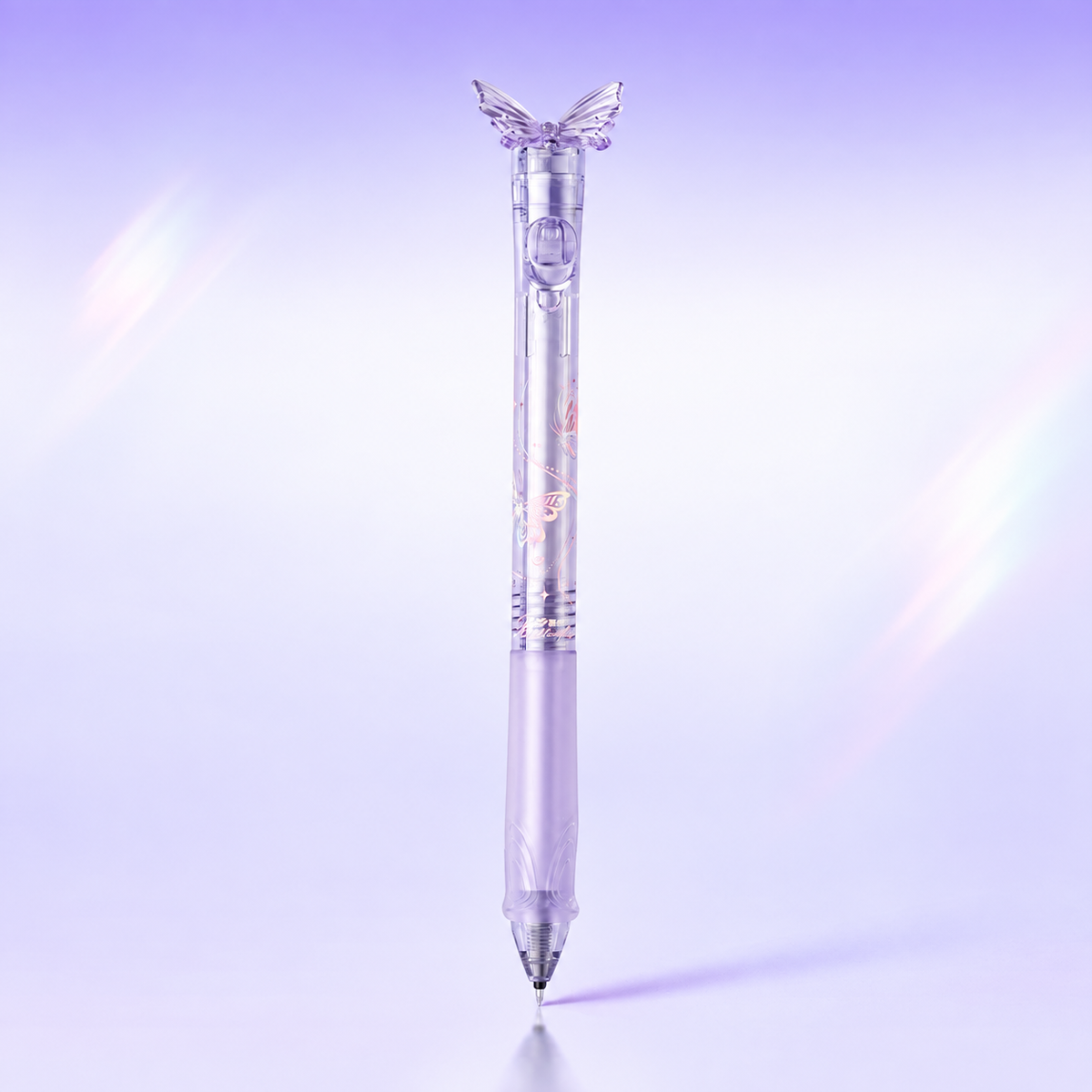 🦋 Butterfly Retractable Gel Pen – 0.5mm Smooth Black Ink | Single or 5-Color Set