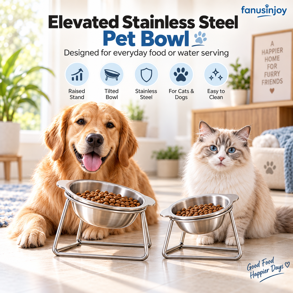 15° Tilted Orthopaedic Feeding Bowl🥣🐾