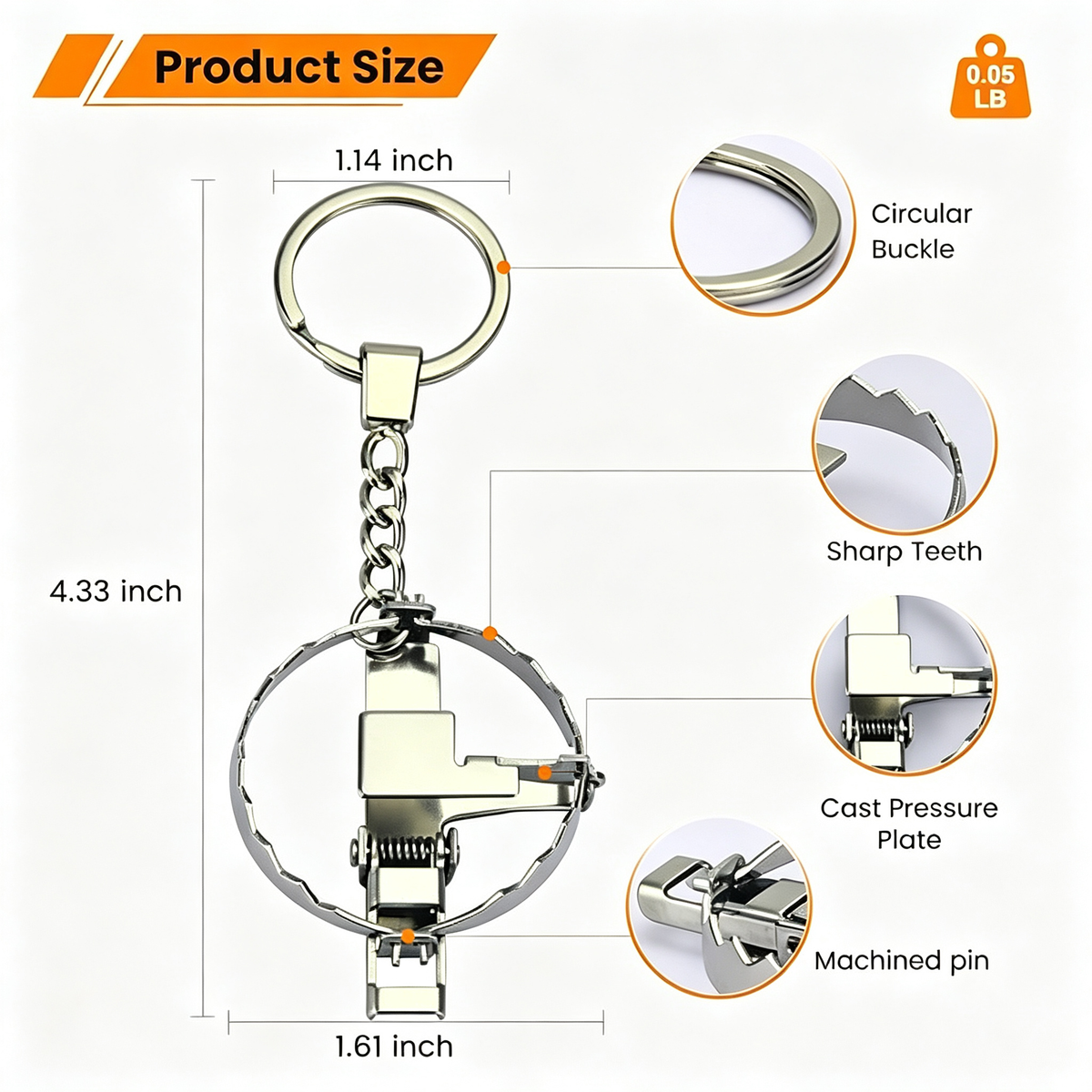 🔑Mini Functional Prank Toy Metal Charm Keychain