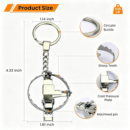 🔑Mini Functional Prank Toy Metal Charm Keychain