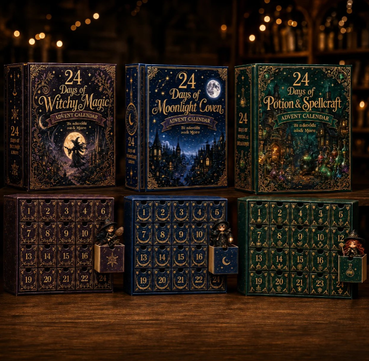 🧙‍♀️24 Days Of Witchy Surprises Advent Calendar | 24 Unique Collectible Witches with Magical Themes, Mini Figures & Fantasy Display Collection ✨