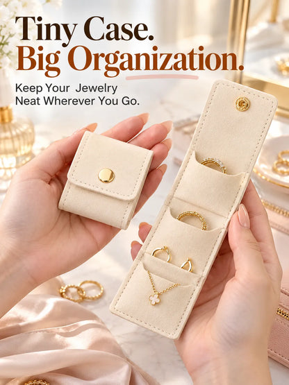✨ Foldable Travel Jewelry Case – Compact Organizer for Everyday Essentials