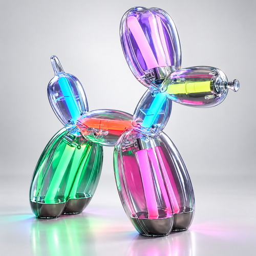 Rechargeable RGB Balloon Dog Lamp