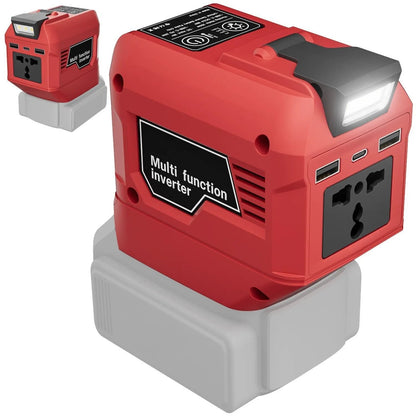 🪫250W Portable Power Inverter – Turn 18V–21V Tool Batteries Into 220V AC Power