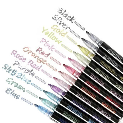 8-Color Highlight Marker Set 🎨 – Colorful Pens for Notes & Studying