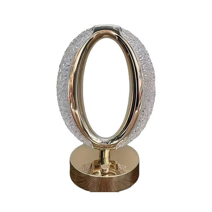 ✨ Crystal Glow Bedside Lamp – Elegant Nightstand Lighting for Cozy Spaces
